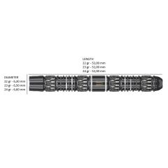 Target Chris Dobey 95K % 95 Tungsten SP Çelik Uçlu Dart Oku