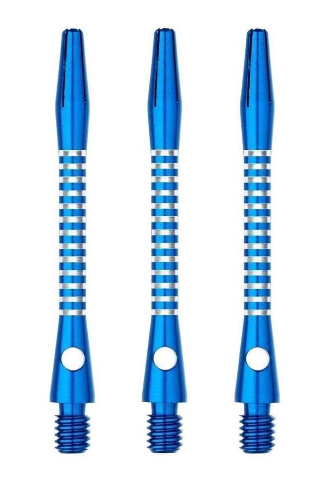 Winmau Anodised Aluminium Re-Grooved Type B Dart Shafts Mavi - Short