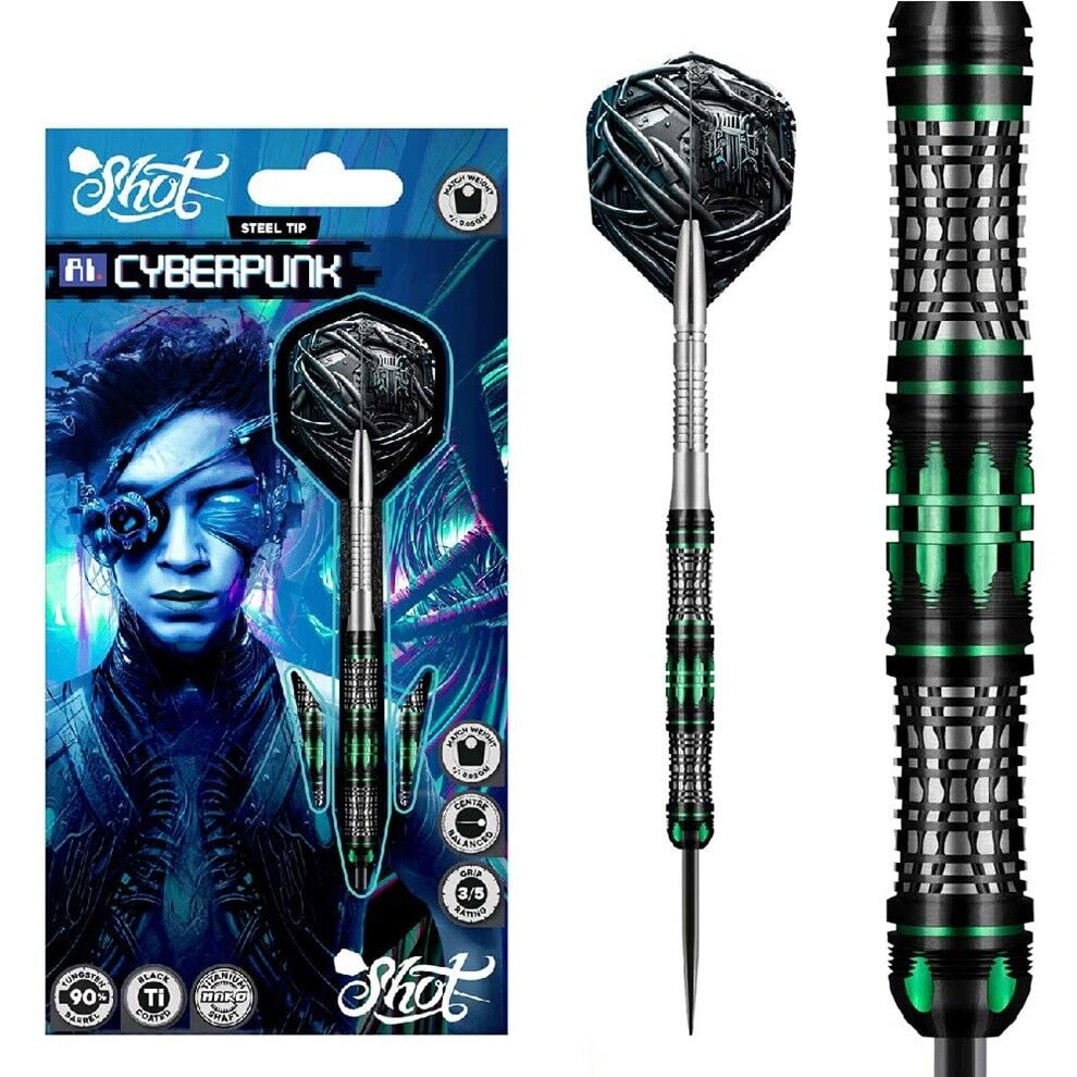 Shot AI Cyberpunk % 90 Tungsten Çelik Uçlu Dart Oku