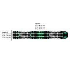Shot AI Cyberpunk % 90 Tungsten Çelik Uçlu Dart Oku