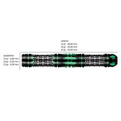 Shot AI Cyberpunk % 90 Tungsten Çelik Uçlu Dart Oku