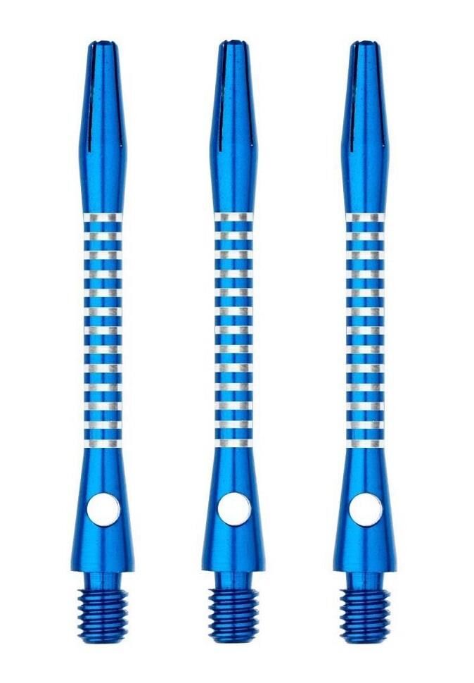 Winmau Anodised Aluminium Re-Grooved Type B Dart Shafts Mavi - Medium