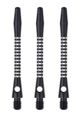 Winmau Anodised Aluminium Re-Grooved Type B Dart Shafts Siyah - Medium