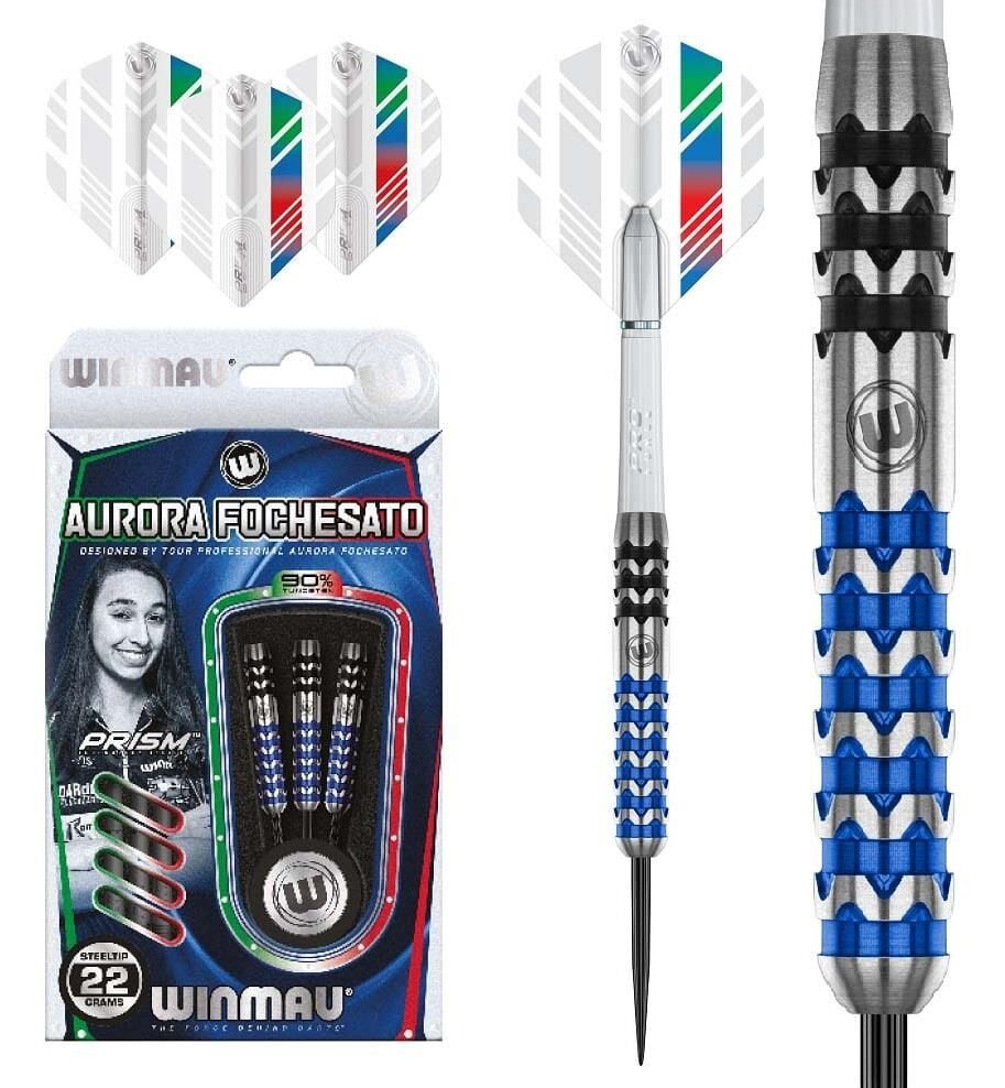 Winmau Aurora Fochesato %90 Tungsten Çelik Uçlu Dart Oku