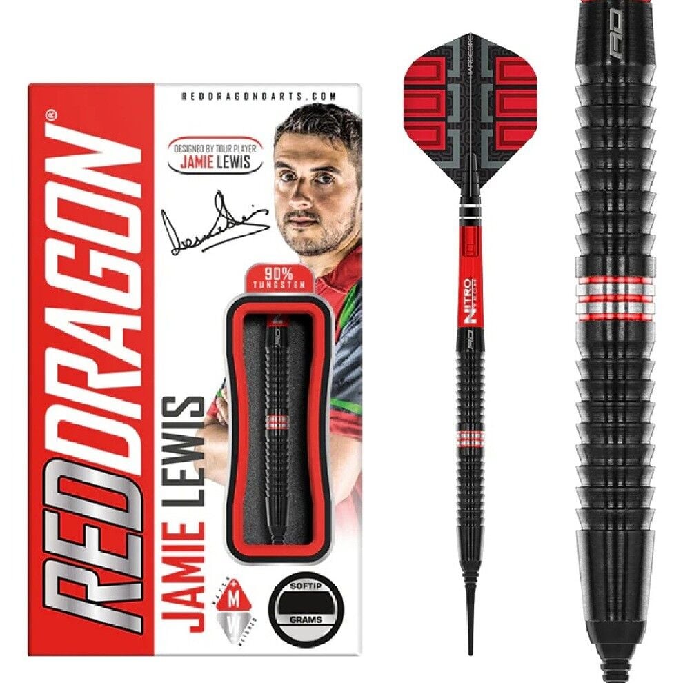 Red Dragon Jamie Lewis SE % 90 Tungsten Plastik Uçlu Dart Oku