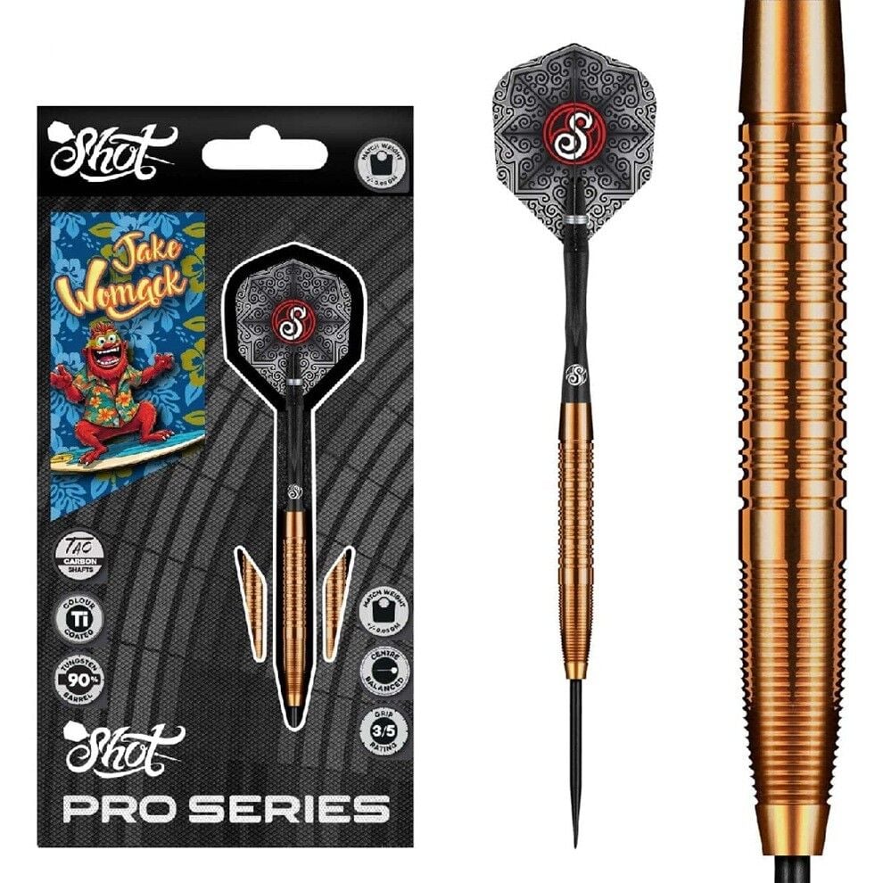 Shot Pro Series Jake Womack % 90 Tungsten Çelik Uçlu Dart Oku