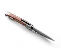 Lionsteel Twain- Gray Titanium / Natural Canvas Çakı