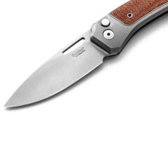 Lionsteel Twain- Gray Titanium / Natural Canvas Çakı