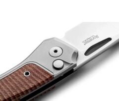 Lionsteel Twain- Gray Titanium / Natural Canvas Çakı