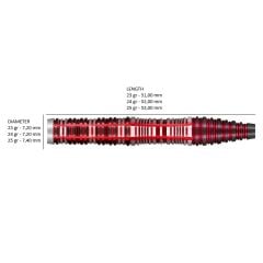 Shot Future Knights Dreadheart % 90 Tungsten Çelik Uçlu Dart Oku
