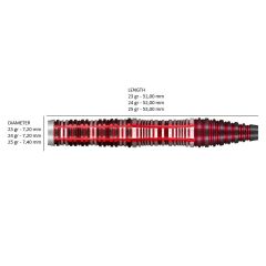 Shot Future Knights Dreadheart % 90 Tungsten Çelik Uçlu Dart Oku