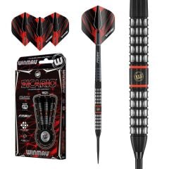 Winmau Sicario Onyx %90 Tungsten 22gr Çelik Uçlu Dart Oku