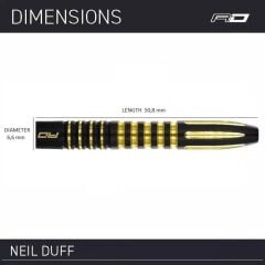 Red Dragon Neil Duff % 90 Tungsten Çelik Uçlu Dart Oku