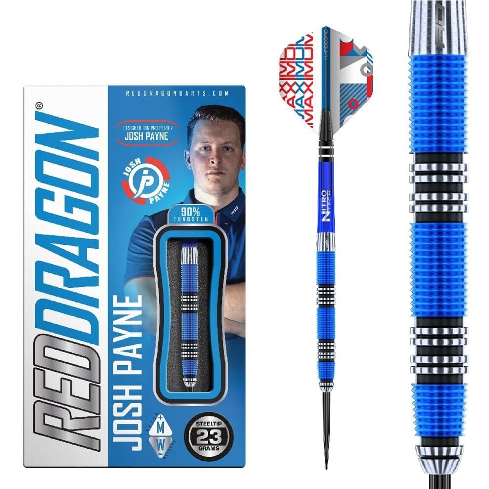 Red Dragon Josh Payne % 90 Tungsten Çelik Uçlu Dart Oku