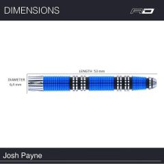 Red Dragon Josh Payne % 90 Tungsten Çelik Uçlu Dart Oku