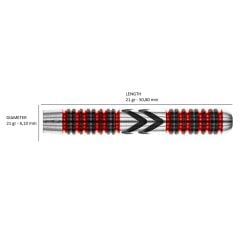 Red Dragon Gerwyn Price Firebird % 90 Tungsten Çelik Uçlu Dart Oku