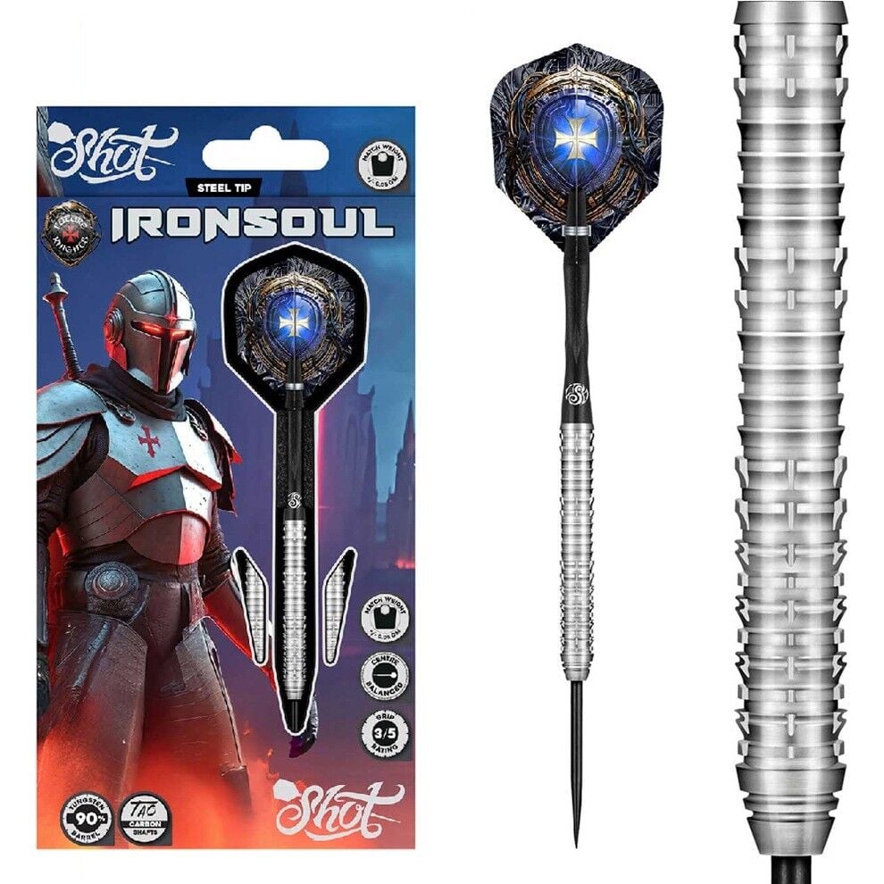 Shot Future Knights Ironsoul % 90 Tungsten Çelik Uçlu Dart Oku