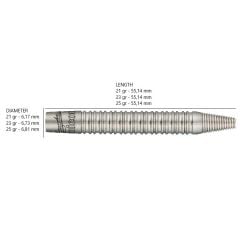 Unicorn Gary Anderson Phase 4 Purist % 90 Tungsten Naturel Çelik Uçlu Dart Oku