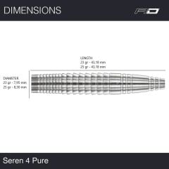 Red Dragon Seren 4 Pure % 90 Tungsten Çelik Uçlu Dart Oku