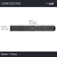 Red Dragon Seren 1 Onyx % 90 Tungsten Çelik Uçlu Dart Oku