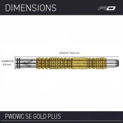 Red Dragon Peter Wright Snakebite Double World Champion SE Gold Plus % 90 Tungsten Çelik Uçlu Dart Oku