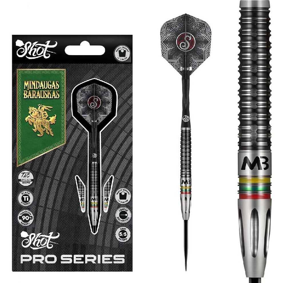 Shot Pro Series Mindaugas Barauskas % 90 Tungsten Çelik Uçlu Dart Oku