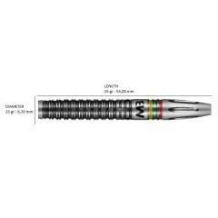 Shot Pro Series Mindaugas Barauskas % 90 Tungsten Çelik Uçlu Dart Oku