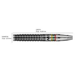 Shot Pro Series Mindaugas Barauskas % 90 Tungsten Çelik Uçlu Dart Oku
