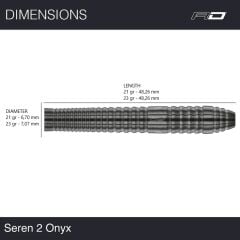 Red Dragon Seren 2 Onyx % 90 Tungsten Çelik Uçlu Dart Oku