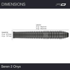 Red Dragon Seren 2 Onyx % 90 Tungsten Çelik Uçlu Dart Oku