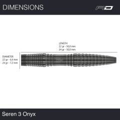 Red Dragon Seren 3 Onyx % 90 Tungsten Çelik Uçlu Dart Oku 22