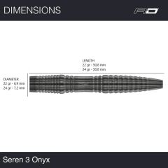 Red Dragon Seren 3 Onyx % 90 Tungsten Çelik Uçlu Dart Oku