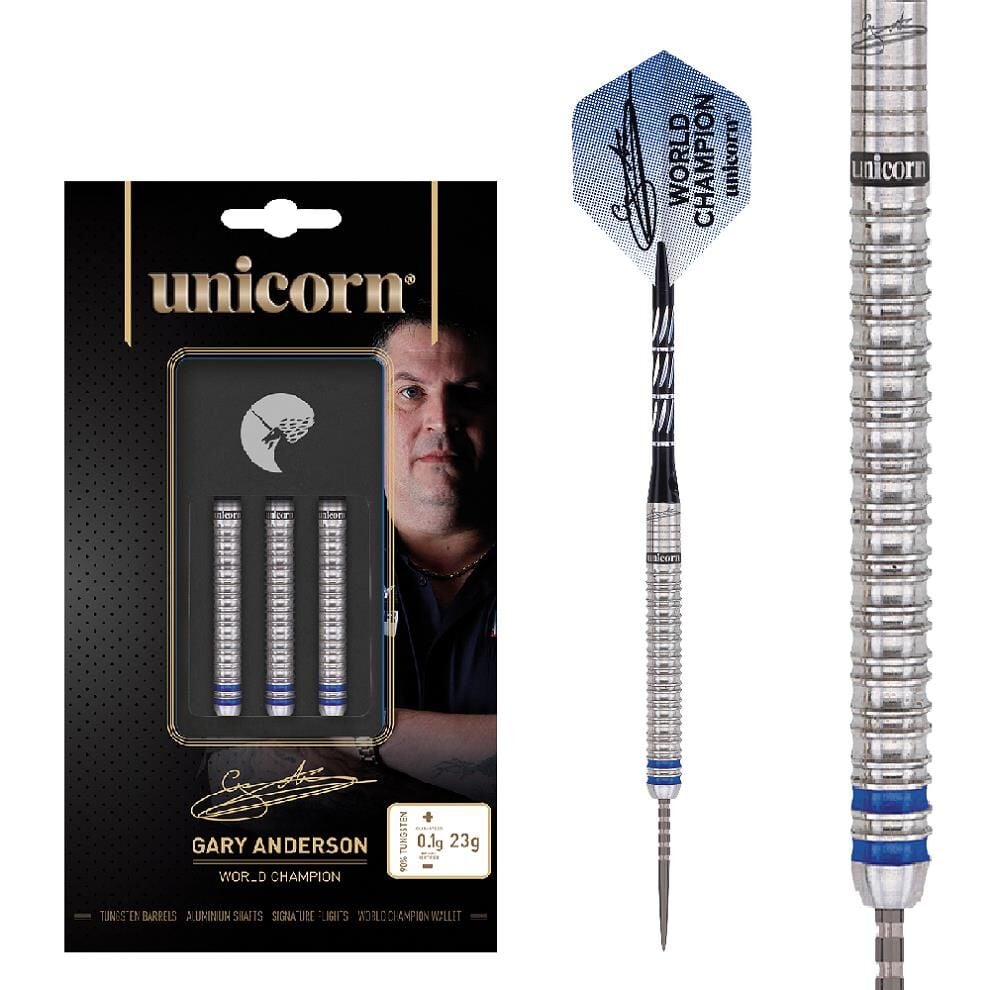 Unicorn Gary Anderson World Champion Phase 3 % 90 Naturel Tungsten Çelik Uçlu Dart Oku