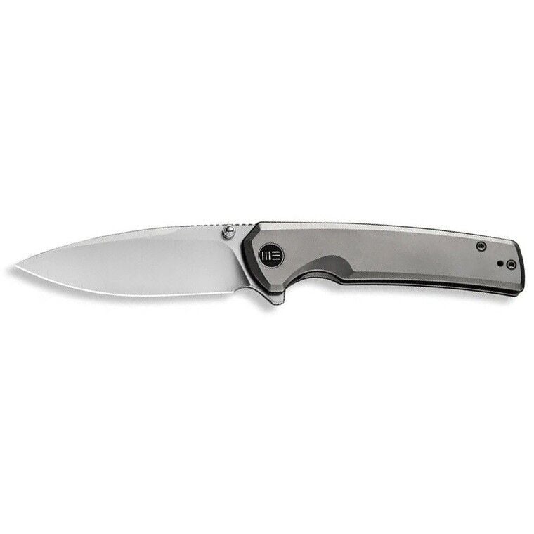 We Knife Subjugator Gray Titanium Handle Satin Finished CPM 20CV Blade Blade Çakı