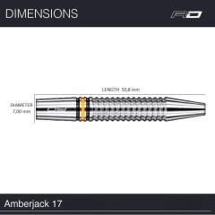 Red Dragon Amberjack 17 % 90 Tungsten Çelik Uçlu Dart Oku
