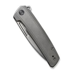 We Knife Speedster Gray Titanium Handle Silver Bead Blasted CPM 20CV Blade Çakı