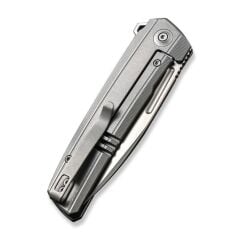 We Knife Speedster Gray Titanium Handle Silver Bead Blasted CPM 20CV Blade Çakı