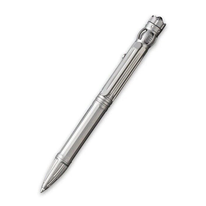 We Knife Baculus Plain Titanium Pen With A Spinner Bearing On Top Taktik Kalem