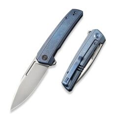 We Knife Speedster Blue Titanium Handle Black Stonewashed CPM 20CV Blade Çakı