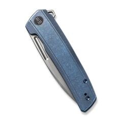 We Knife Speedster Blue Titanium Handle Black Stonewashed CPM 20CV Blade Çakı
