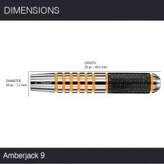Red Dragon Amberjack 9 % 90 Tungsten Çelik Uçlu Dart Oku