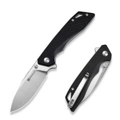 Sencut Stratex Black G10 Handle Satin Finished 9Cr18MoV Blade Çakı
