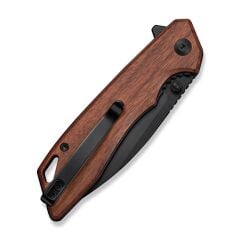 Sencut Stratex Guibourtia Wood Handle Black 9Cr18MoV Blade Çakı