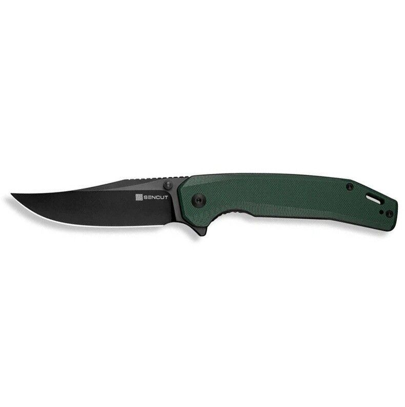 Sencut Vornix Teal Green G10 Handle Black 9Cr18MoV Blade Çakı
