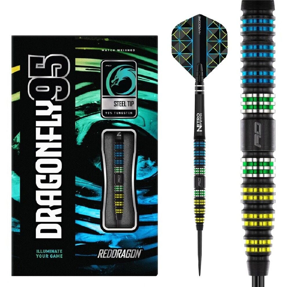 Red Dragon Dragonfly 95 Black Tapered % 95 Tungsten Çelik Uçlu Dart Oku