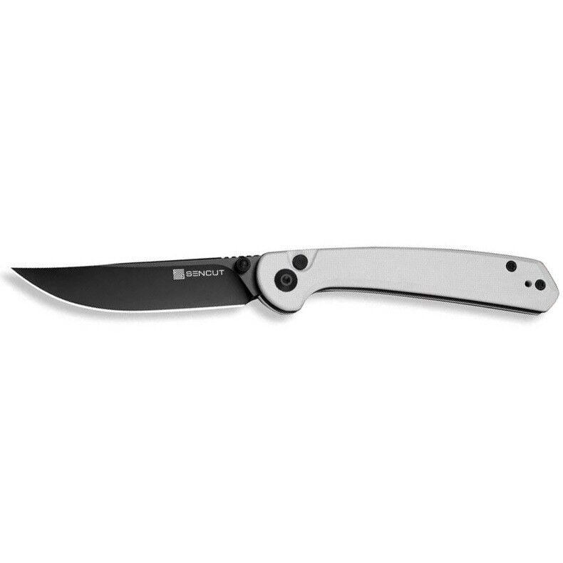 Sencut Skelfin White G10 Handle Black 9Cr18MoV Blade Çakı