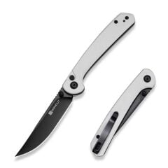Sencut Skelfin White G10 Handle Black 9Cr18MoV Blade Çakı