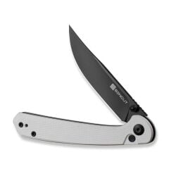 Sencut Skelfin White G10 Handle Black 9Cr18MoV Blade Çakı