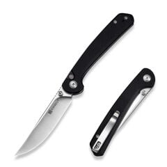 Sencut Skelfin Black G10 Handle Satin Finished 9Cr18MoV Blade Çakı