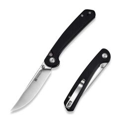 Sencut Skelfin Black G10 Handle Satin Finished 9Cr18MoV Blade Çakı